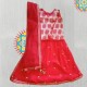 Raspberry Kidzzz Chanderi Choli Lehanga Set with Dupatta,White & Red